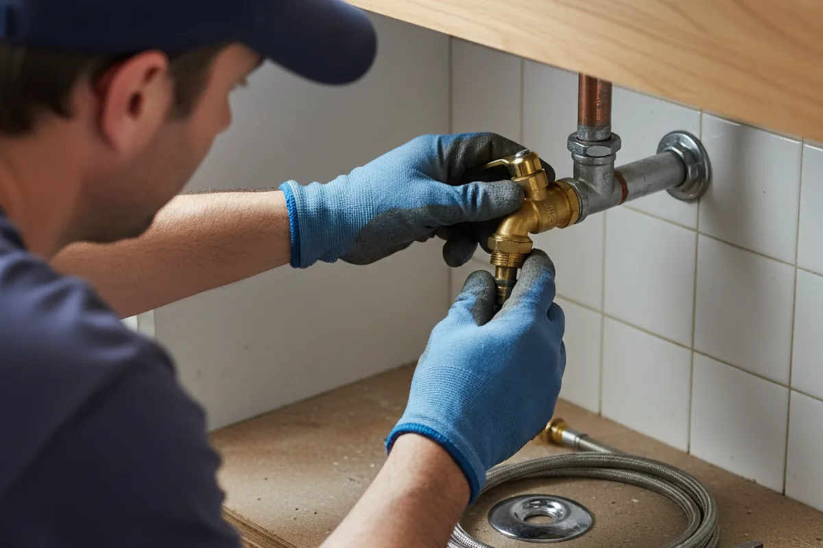 Shutoff valve and fitting work during Faucet and Fixture Repair in Ellisburg